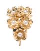 Maje Maje Imitation Pearl Flower C Hoop Earrings - 4