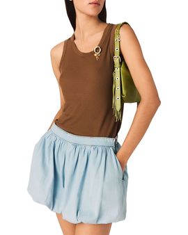 Maje Maje Iou Chambray Balloon Skort
