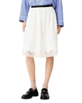Maje Maje Jentelle Lace Hem Skirt