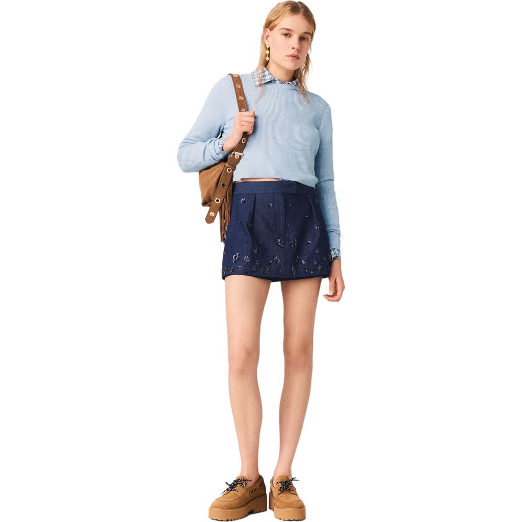 maje maje Jewel-button back sweater