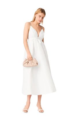 maje maje Jewelled taffeta maxi dress