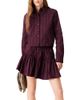 Maje Maje Joleon Rhinestone Trim Tiered Flared Skirt - 1