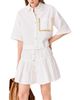 Maje Maje Jolims Cotton Button Front Mini Skirt - 6
