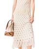 Maje Maje Jovale Fringed Crochet Midi Skirt - 1
