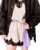 Maje Maje Lace Trim Satin Shorts - 2