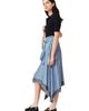 maje maje Layered-effect scarf skirt dress - 3