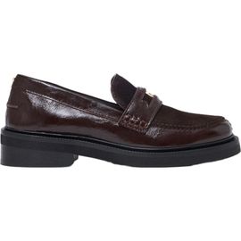 maje maje Leather and suede loafers