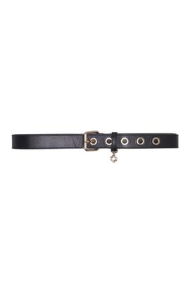 maje maje Leather belt with Miss M buckle