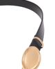 maje maje Leather belt with oval buckle - 3