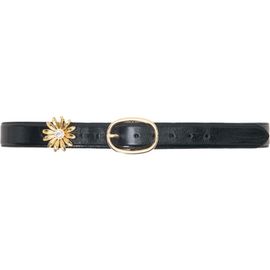 maje maje Leather belt with removable jewel
