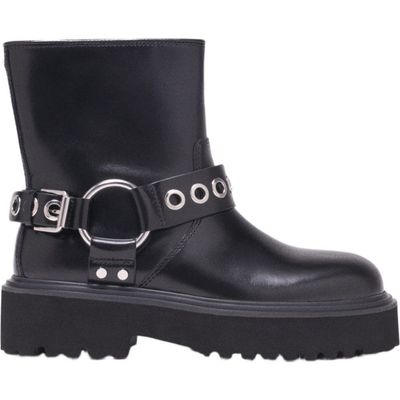 maje maje Leather biker boots