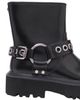 maje maje Leather biker boots - 5