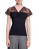 Maje Maje Liliona Lace Trim Top - 1
