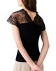 Maje Maje Liliona Lace Yoke Jersey Top - 3