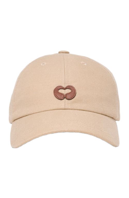maje maje Linen blend cap with logo