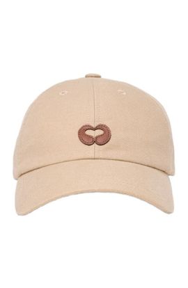 maje maje Linen blend cap with logo