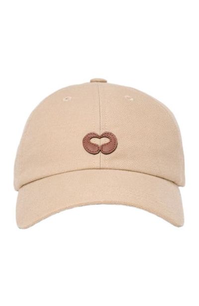 maje maje Linen blend cap with logo