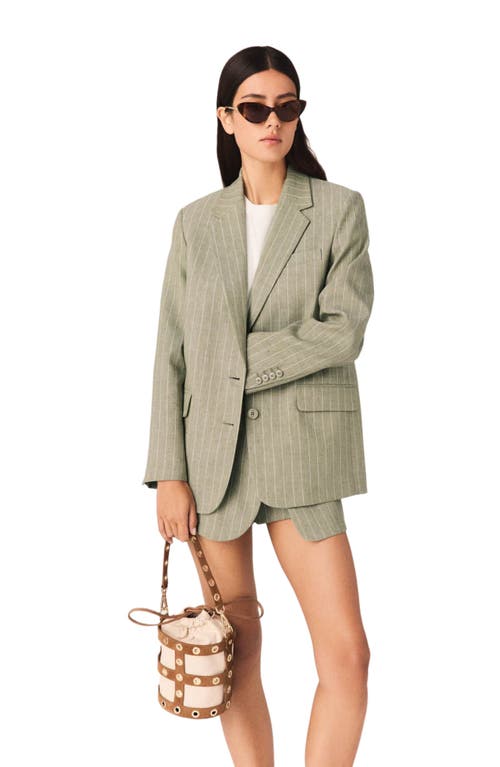 maje maje Linen blend suit jacket