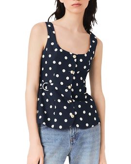 Maje Maje Long Linen Blend Vest