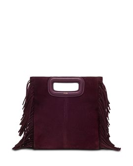 Maje Maje M Fringed Suede Crossbody Bag