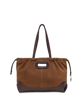 Maje Maje M Large Suede & Leather Tote