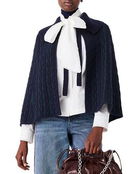 Maje Maje Mapino Wool Blend Cape Cardigan