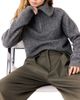 Maje Maje Marjory Yak Blend Zip Neck Sweater - 6