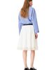 maje maje Mid-length cotton and lace skirt - 2