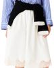 maje maje Mid-length cotton and lace skirt - 4