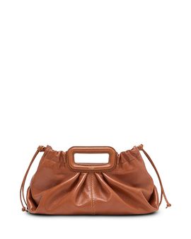 Maje Maje Milpli Pleated Leather Crossbody Pouch
