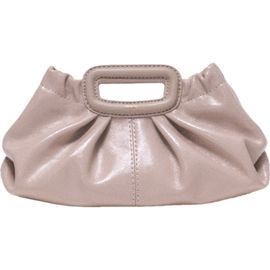 maje maje Mini naplak leather clutch