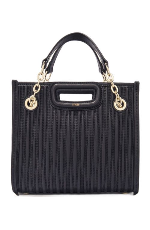 maje maje Mini quilted leather tote bag