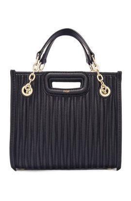 maje maje Mini quilted leather tote bag