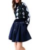 Maje Maje Mirgy Wool Rhinestone Argyle Sweater - 1
