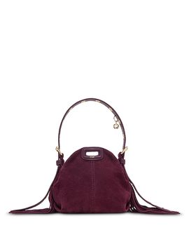 Maje Maje Miss M Micro Fringed Suede Crossbody