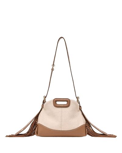 Maje Maje Miss M Mini Canvas & Leather Crossbody Bag