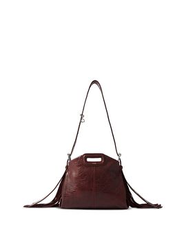 Maje Maje Miss M Mini Crackled Leather Crossbody