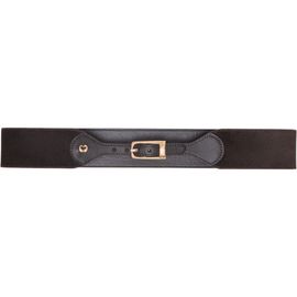 maje maje Mixed suede and leather corset belt