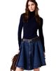 maje maje Mixed suede and leather corset belt - 2