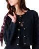 Maje Maje Mowill Jacquard Sequin Crewneck Cardigan - 6