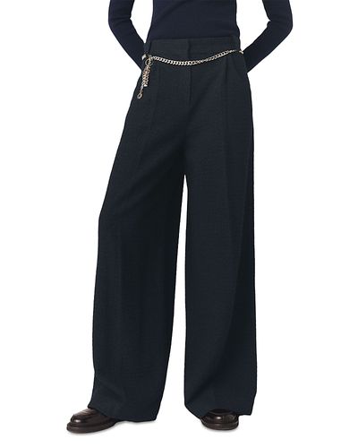 Maje Maje Padeiry Tweed Wide Leg Pants