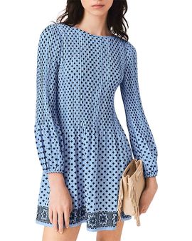 maje russel wave printed mini dress Maje