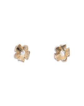 Maje Maje Pave Flower Stud Earrings