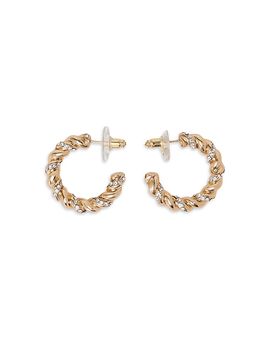 Maje Maje Pave Twist Hoop Earrings