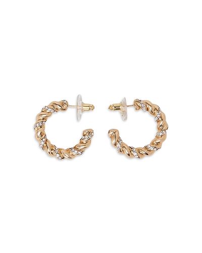 Maje Maje Pave Twist Hoop Earrings
