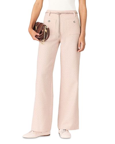 Maje Maje Pillona Sparkly Tweed Pants
