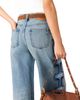 Maje Maje Pintbrode Floral Embroidered Wide Leg Jeans in Blue - 6