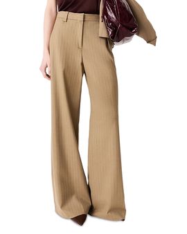 Maje Maje Pipania Pinstriped Flared Suit Trousers
