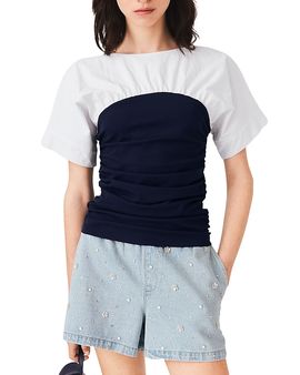 Maje Maje Pleated Jersey Top