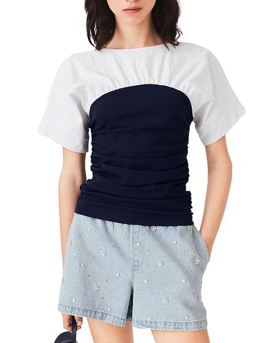 Maje Maje Pleated Jersey Top